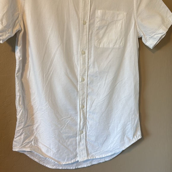 Place Boys White Cotton Short Sleeve Button Down Shirt Size 16 XXL - Picture 11 of 13